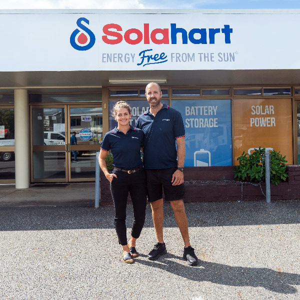 Ken Geissmann and Viktoria Geissmann from Solahart Rockhampton